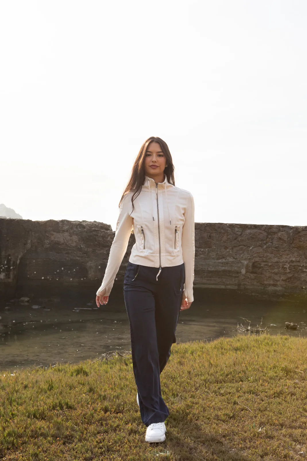 Monaco Stretch Viscose Track Pant