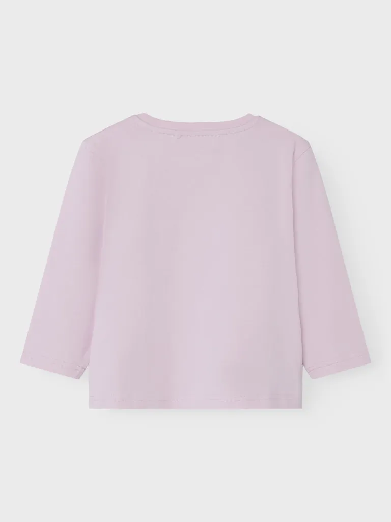 Name it Girls Long Sleeved Slogan Top