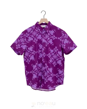 NOEAU - Pua kalaunu Purple Aloha Shirt