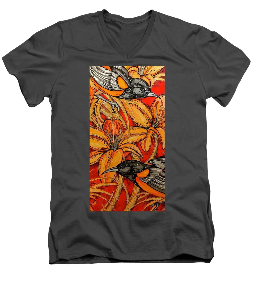 Oriole Pair - Men's V-Neck T-Shirt