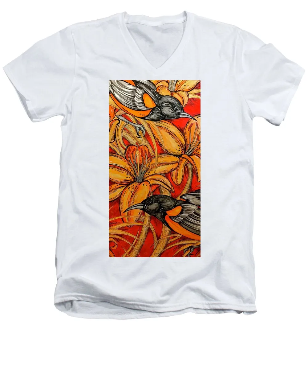 Oriole Pair - Men's V-Neck T-Shirt