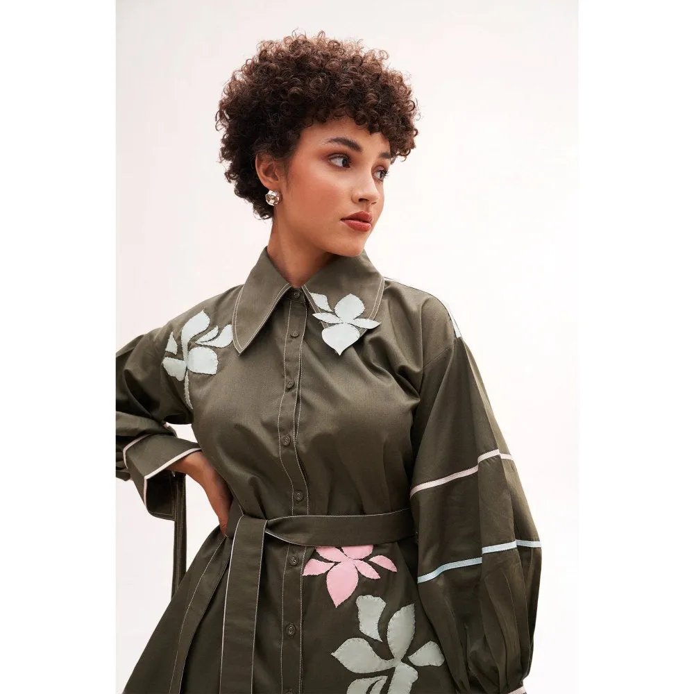 Our Love Bianca Army Green Shirt (Set of 2)