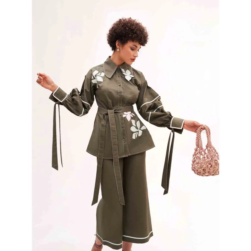 Our Love Bianca Army Green Shirt (Set of 2)