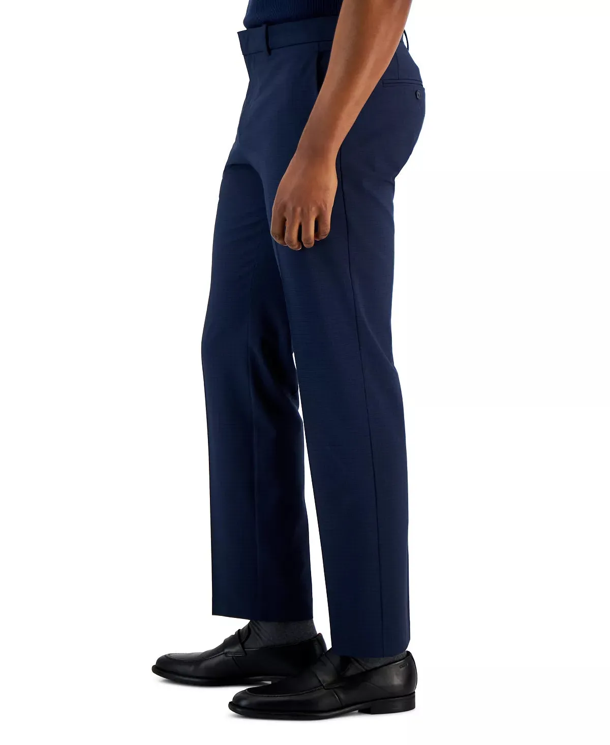 Perry Ellis Portfolio Mens Modern fit Dress Pants 32 / 30 Navy Blue Stretch