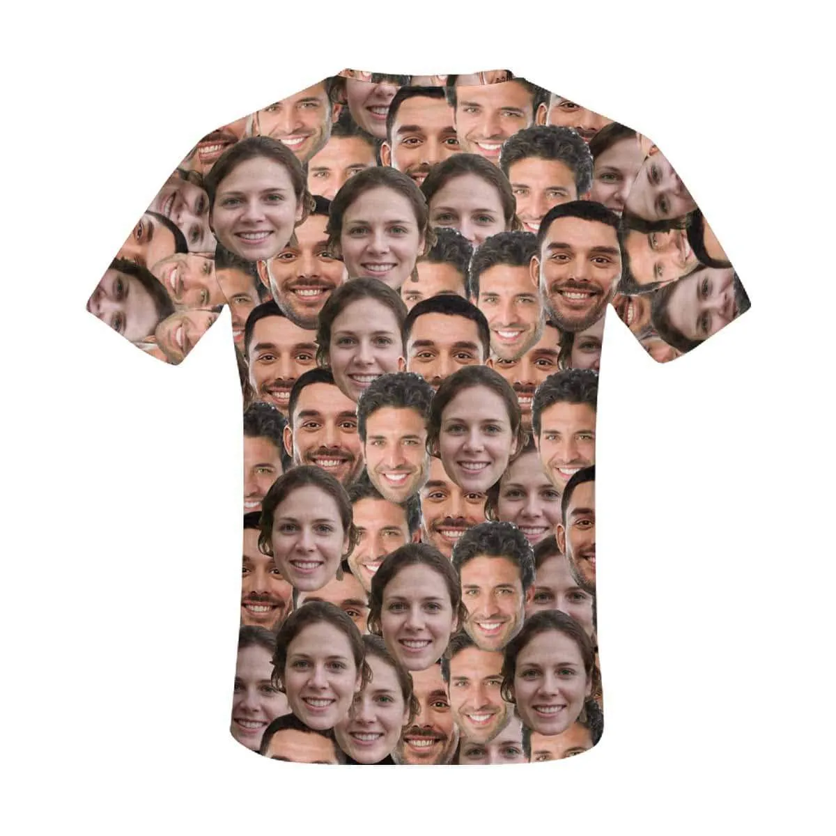 Personalized Shirts with Faces Seamless Put My Face on Men's All Over Print T-shirt for Vacation