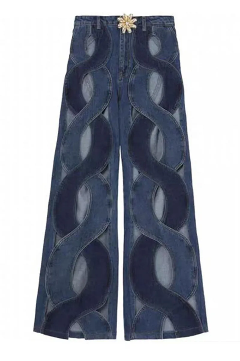 PH0216 Bootcut Denim Cutout Jeans