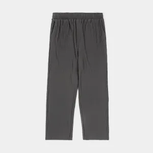 Pleated Woven Pant Mens Pants (Grey)