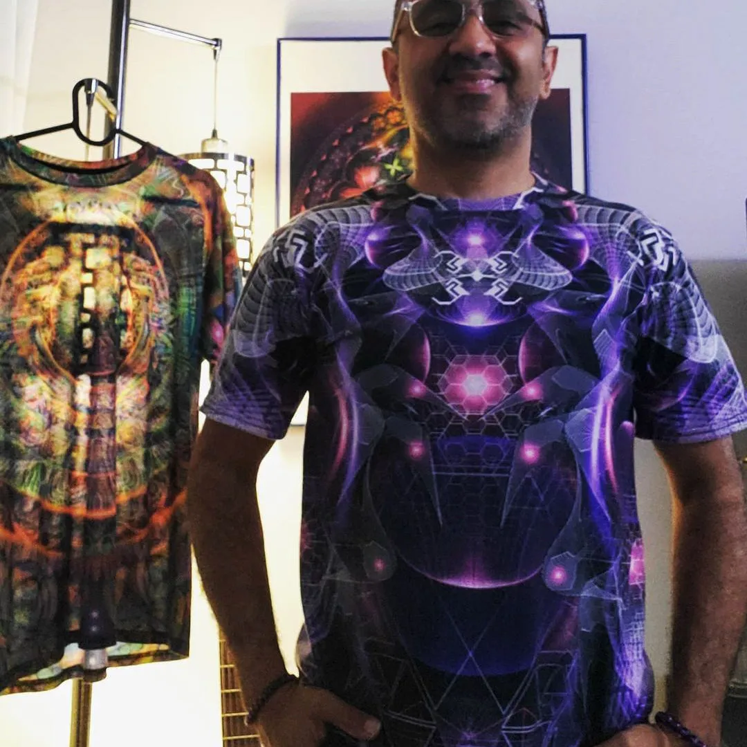 Psychedelic T-Shirt (UV/RGB, Eco-Friendly, Unisex) | ANDROMEDA