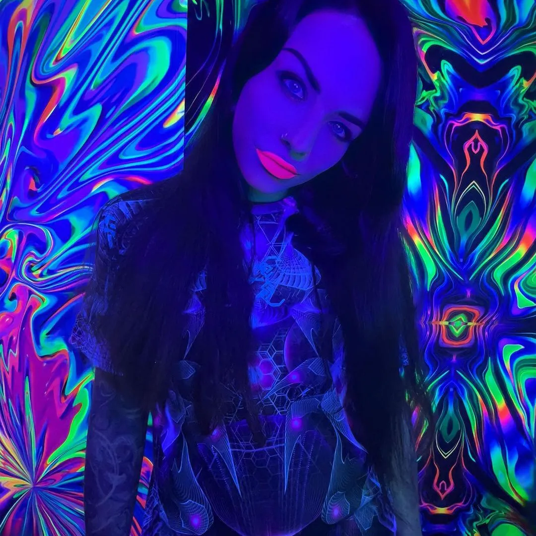 Psychedelic T-Shirt (UV/RGB, Eco-Friendly, Unisex) | ANDROMEDA