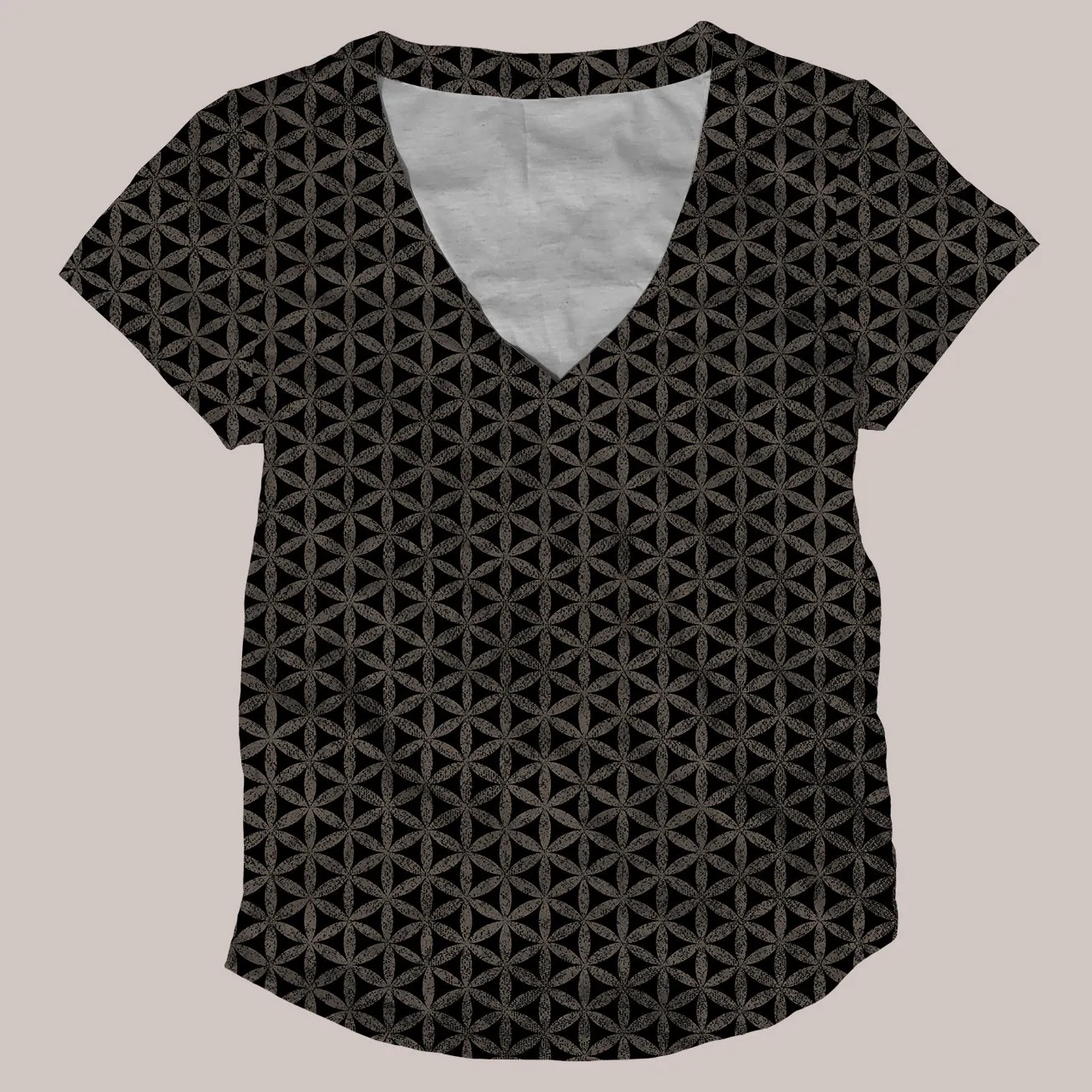 Psychedelic V-Neck Shirt (UV/RGB, Eco-Friendly, Womens) | SEED