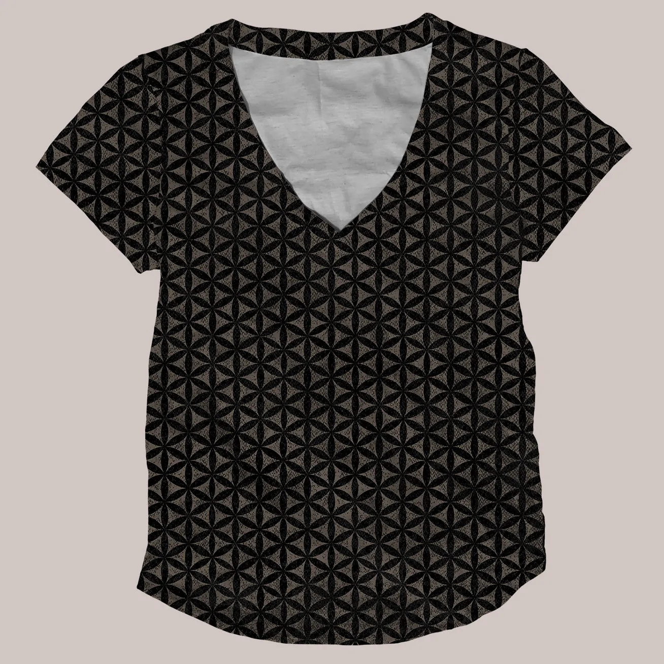 Psychedelic V-Neck Shirt (UV/RGB, Eco-Friendly, Womens) | SEED