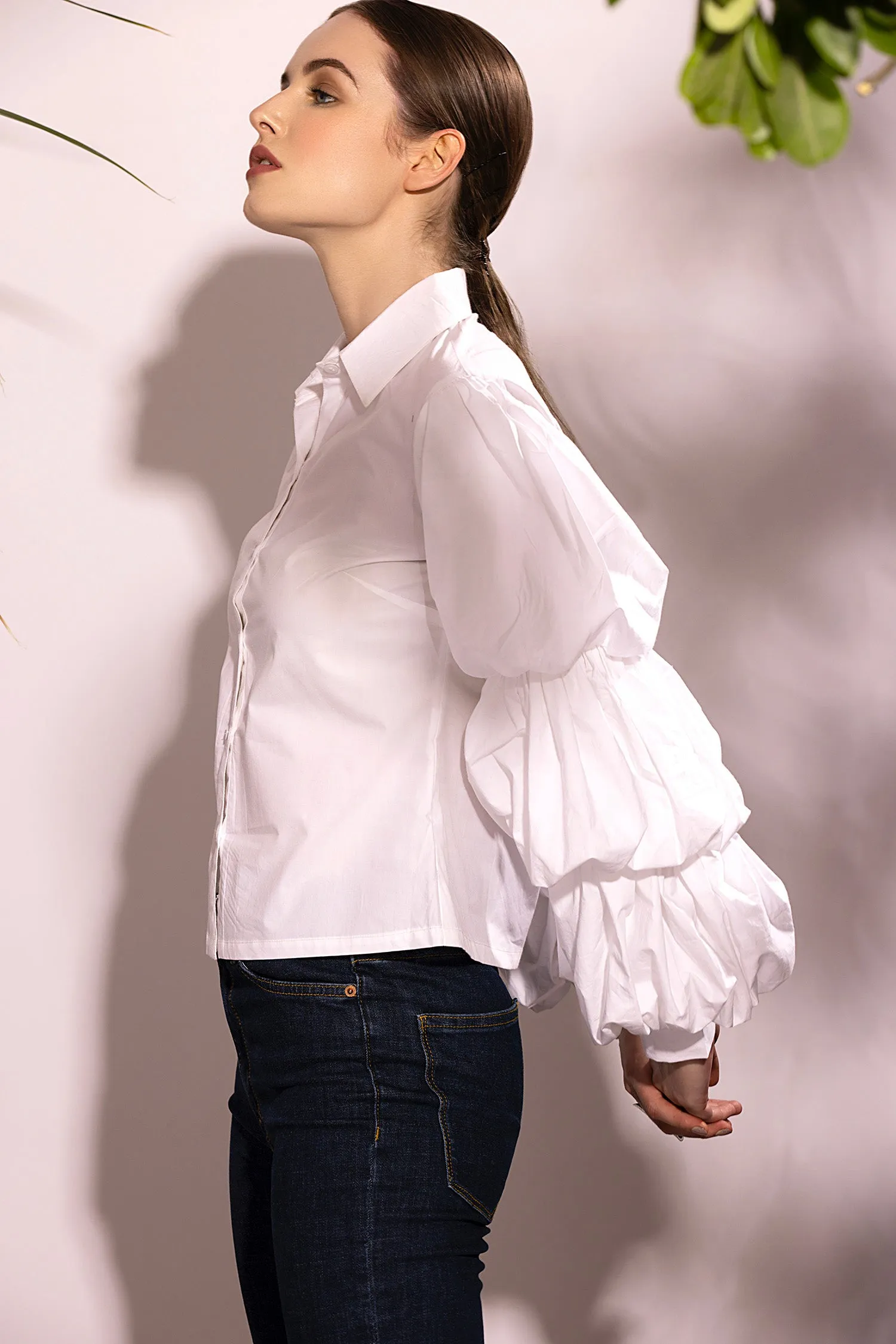 Puffed Tier Sleeve Shirt