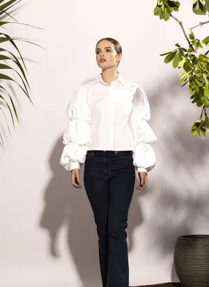 Puffed Tier Sleeve Shirt