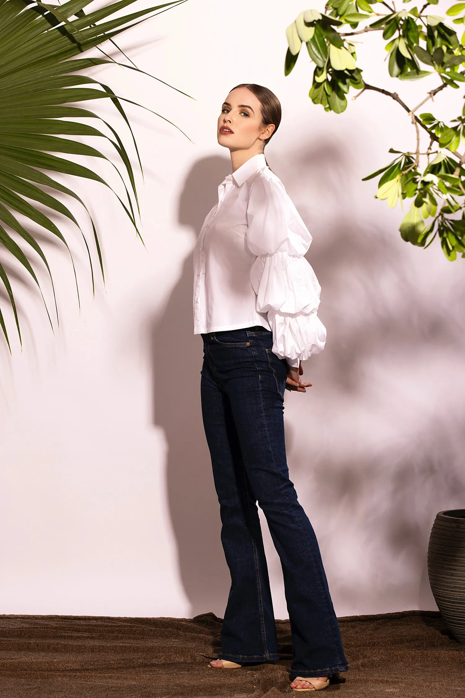 Puffed Tier Sleeve Shirt