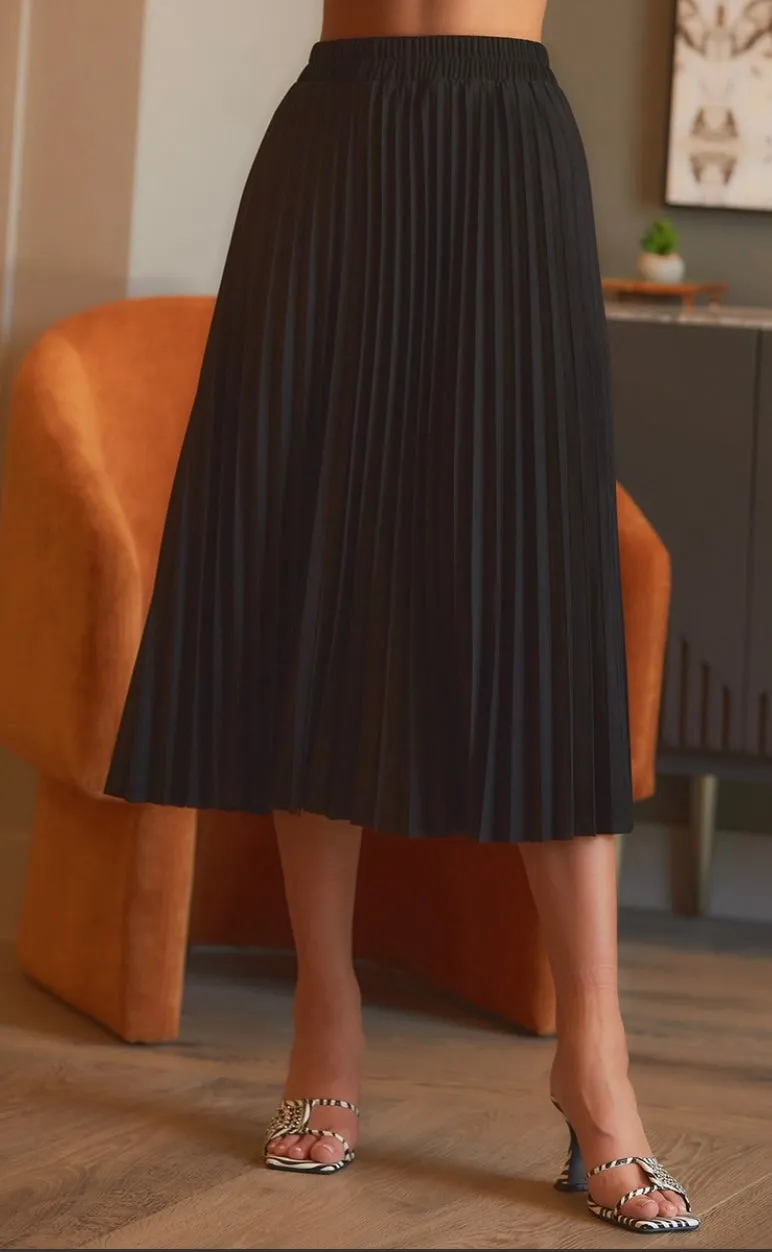 Pure and Simple Pleated Skirt
