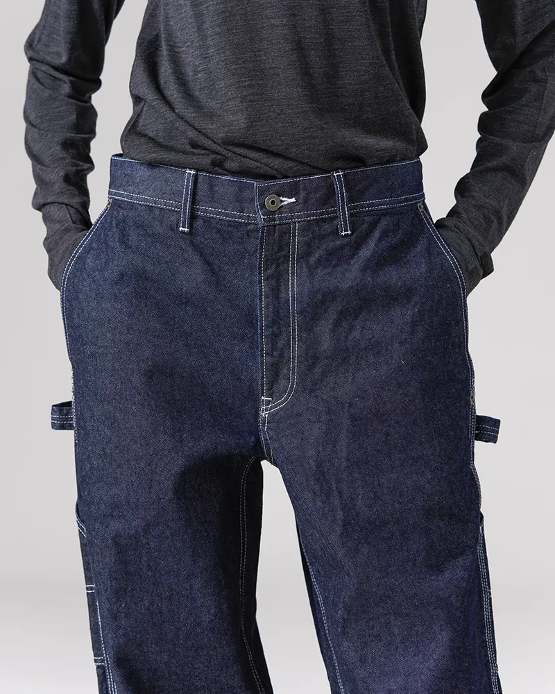 Recycled Cotton Denim Wide Pants