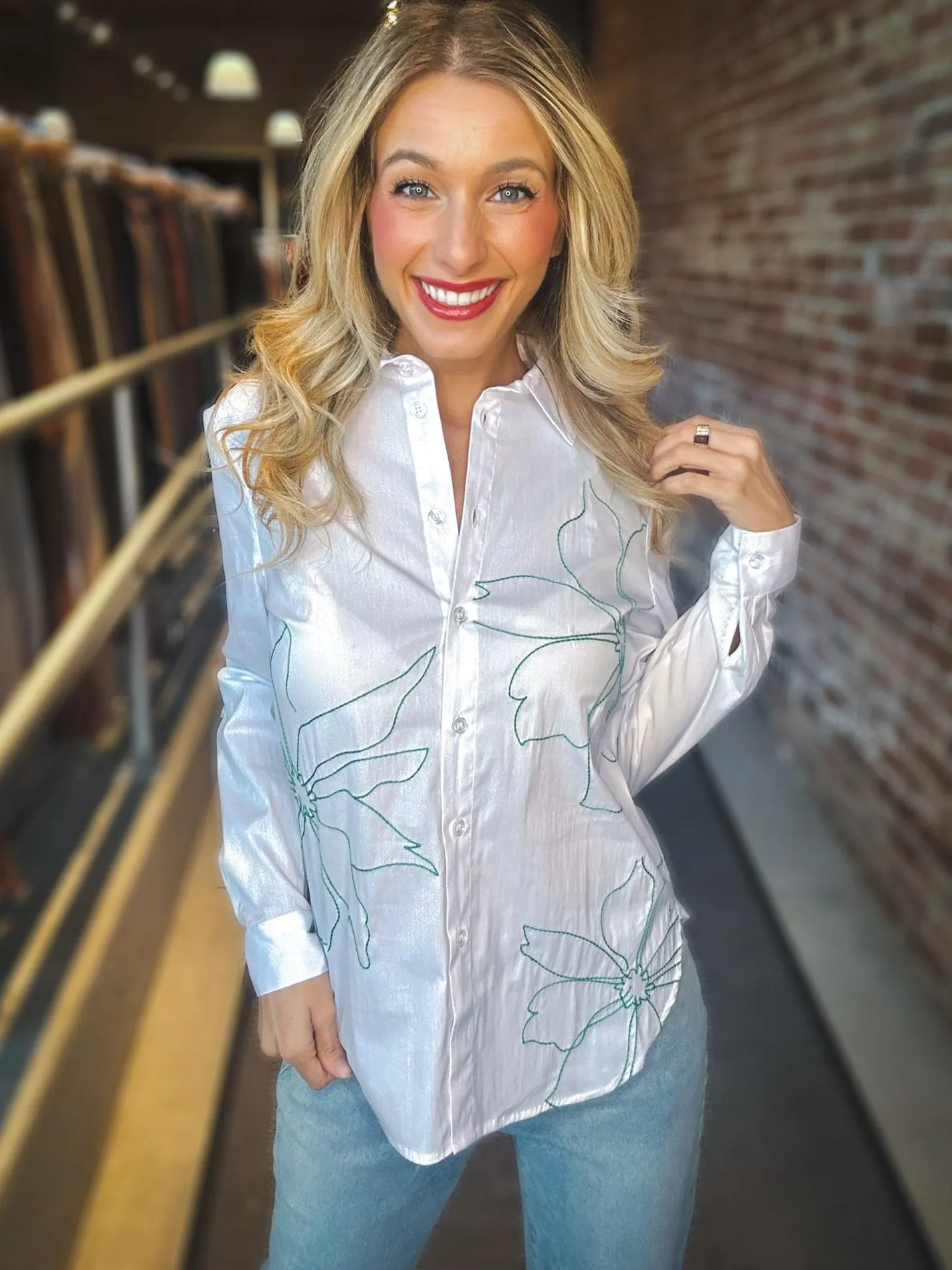 Renuar Floral Fantasy Blouse