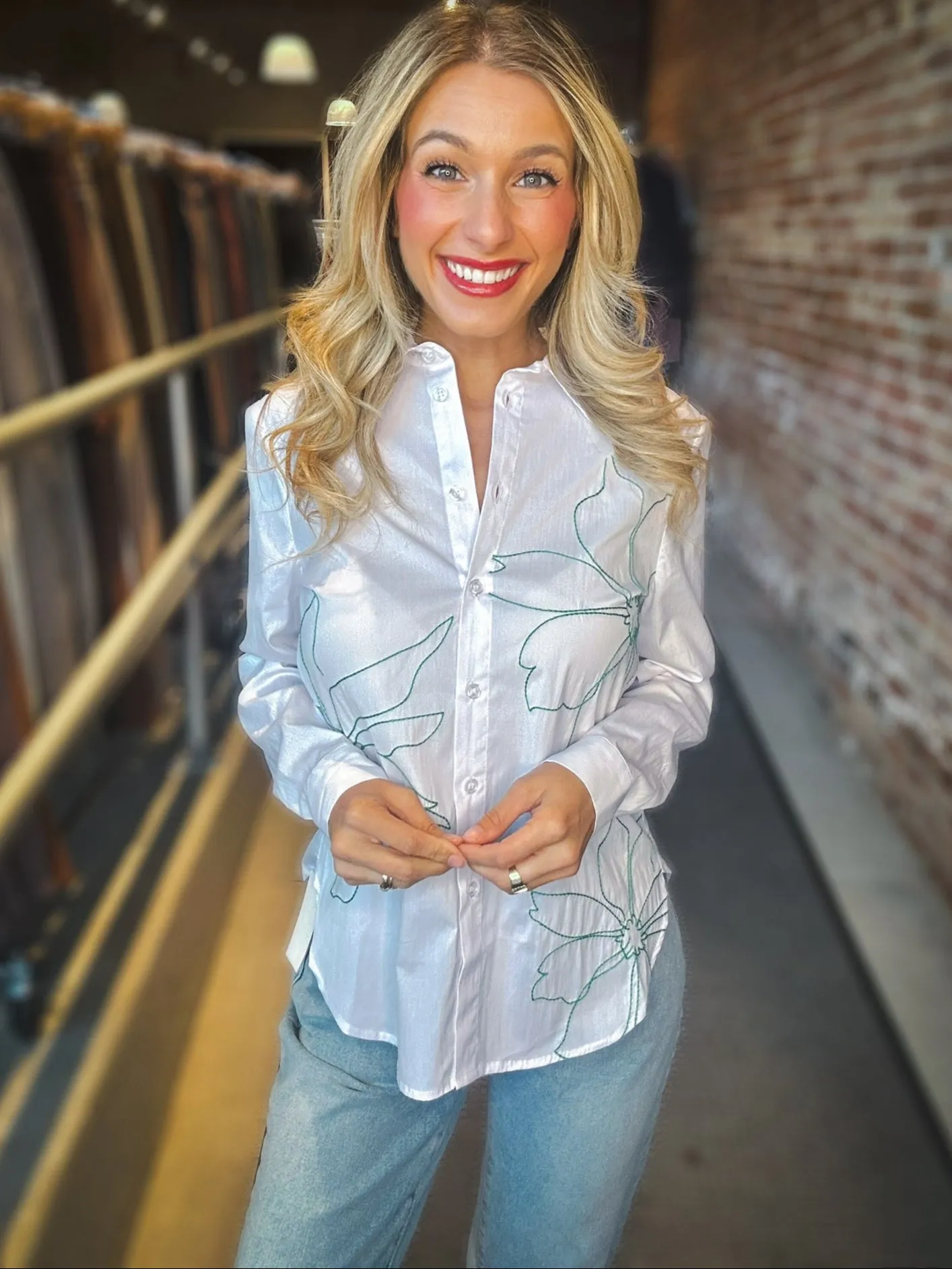 Renuar Floral Fantasy Blouse