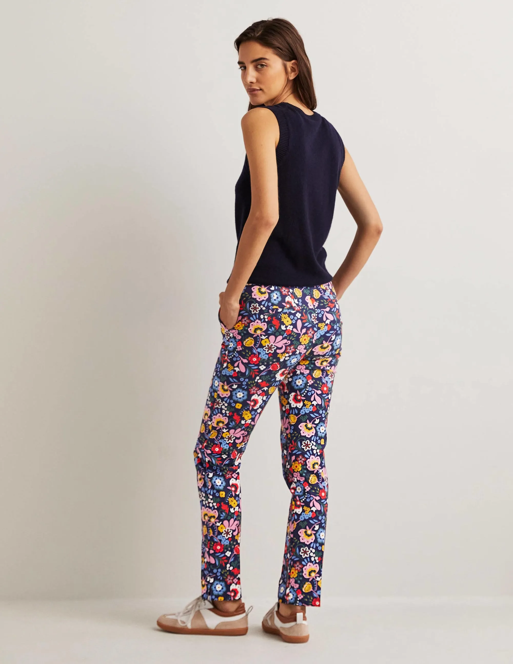 Richmond 7/8 Trouser-Navy, Pretty Paradise