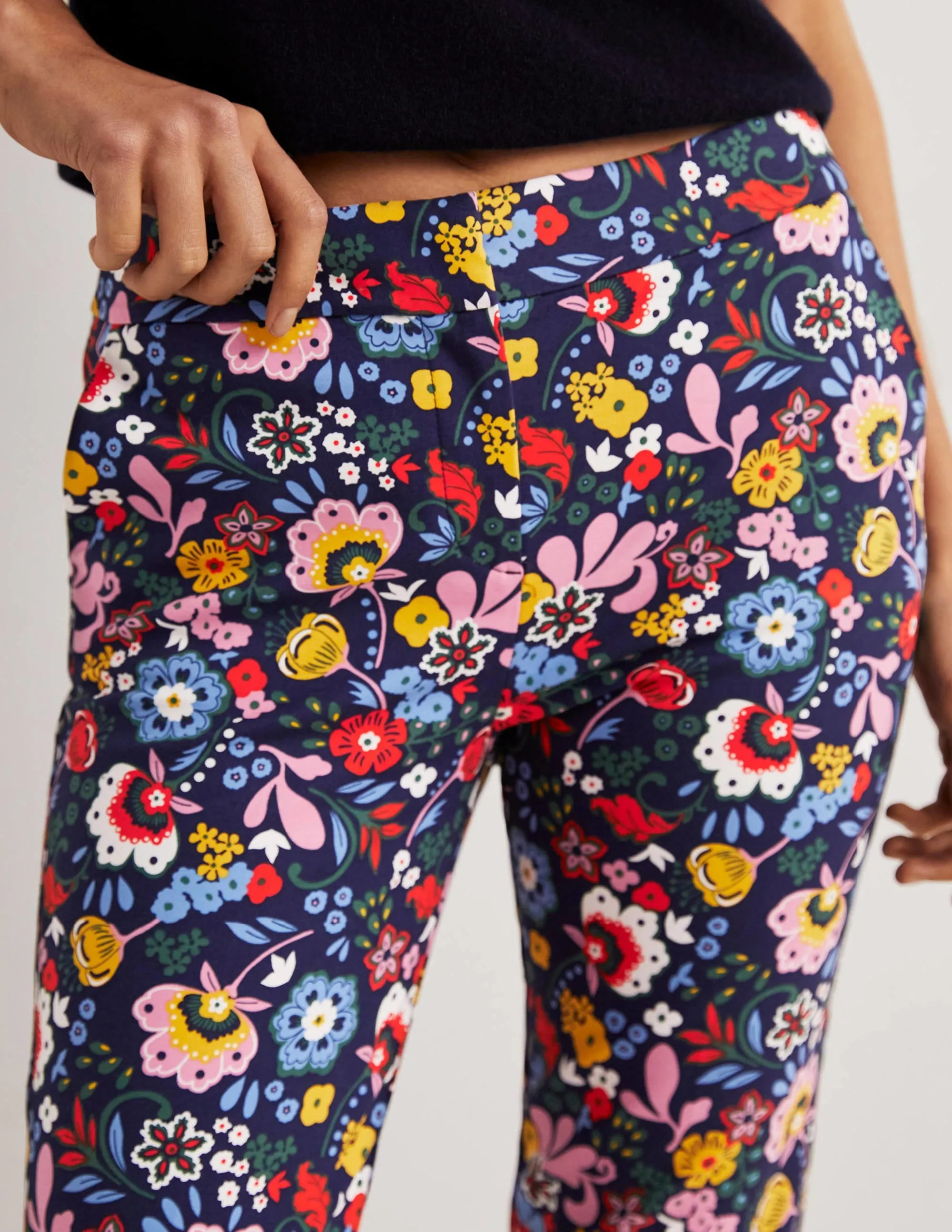 Richmond 7/8 Trouser-Navy, Pretty Paradise