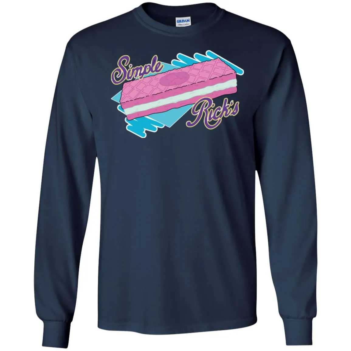 Rick And Morty Simple Rick's Wafer Cookie Men Long SLeeve Shirt