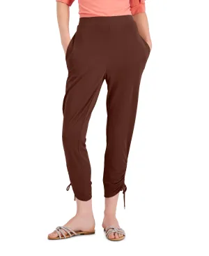 Ruched-Hem Pants