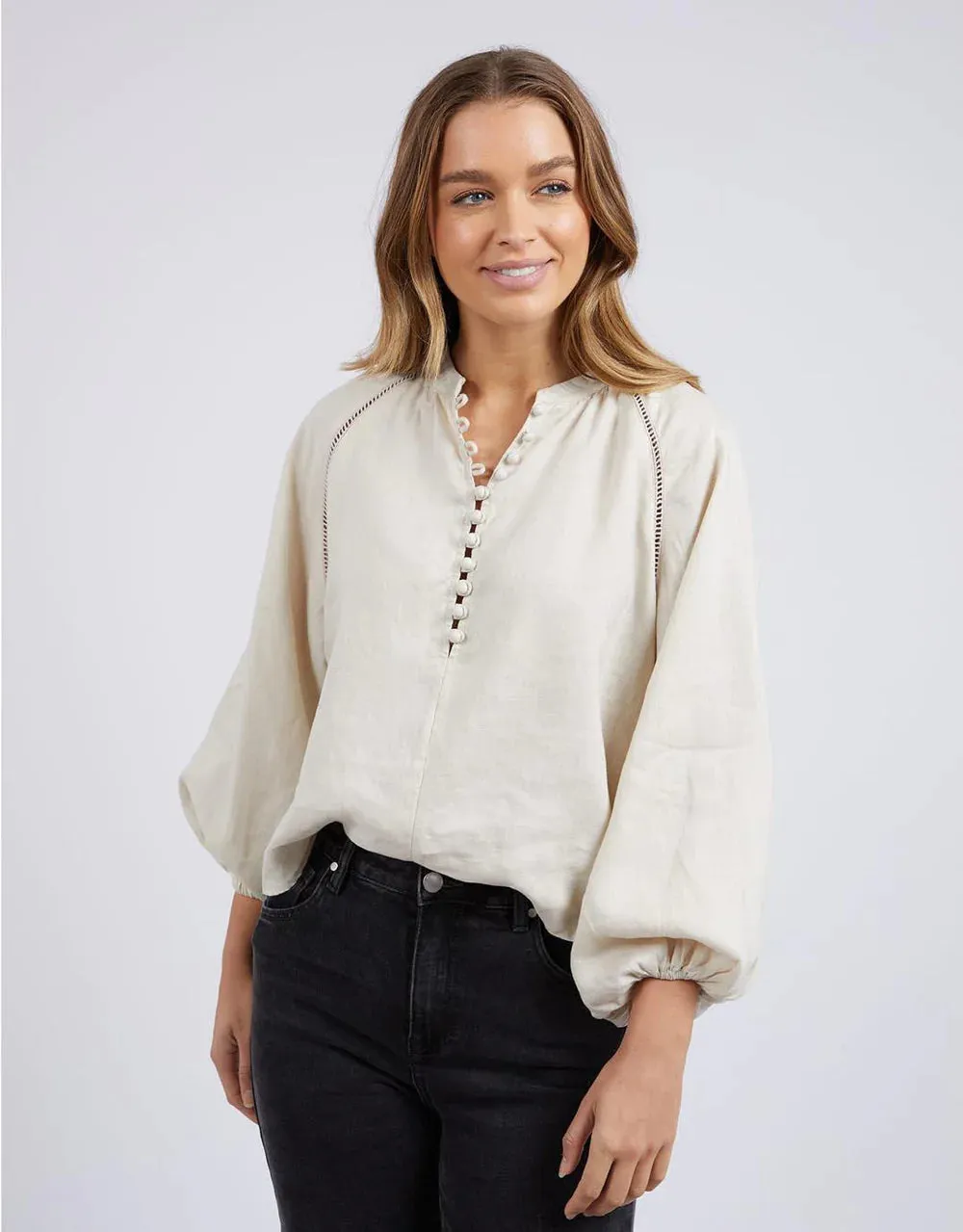 Sardinia Blouse - Bone