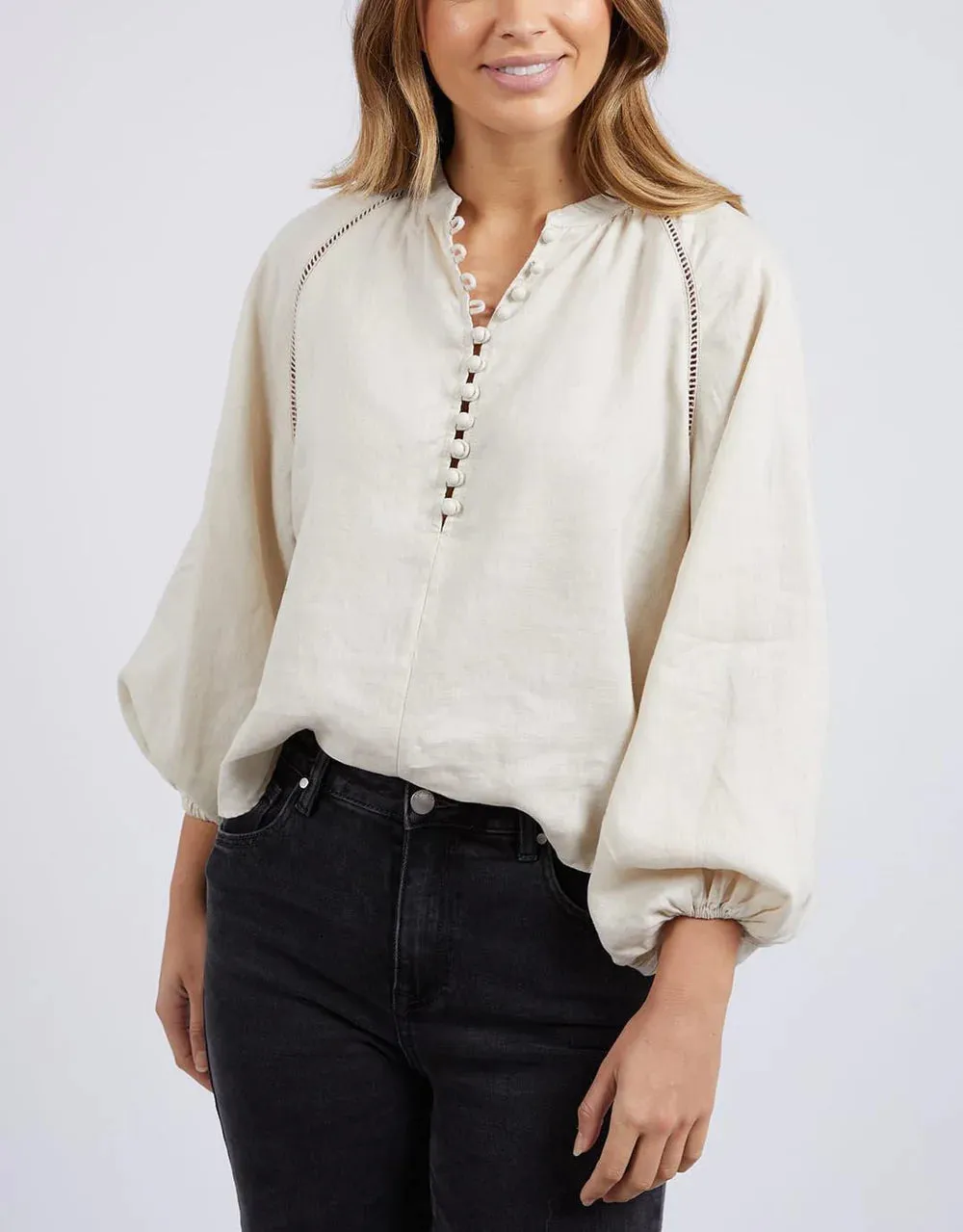 Sardinia Blouse - Bone