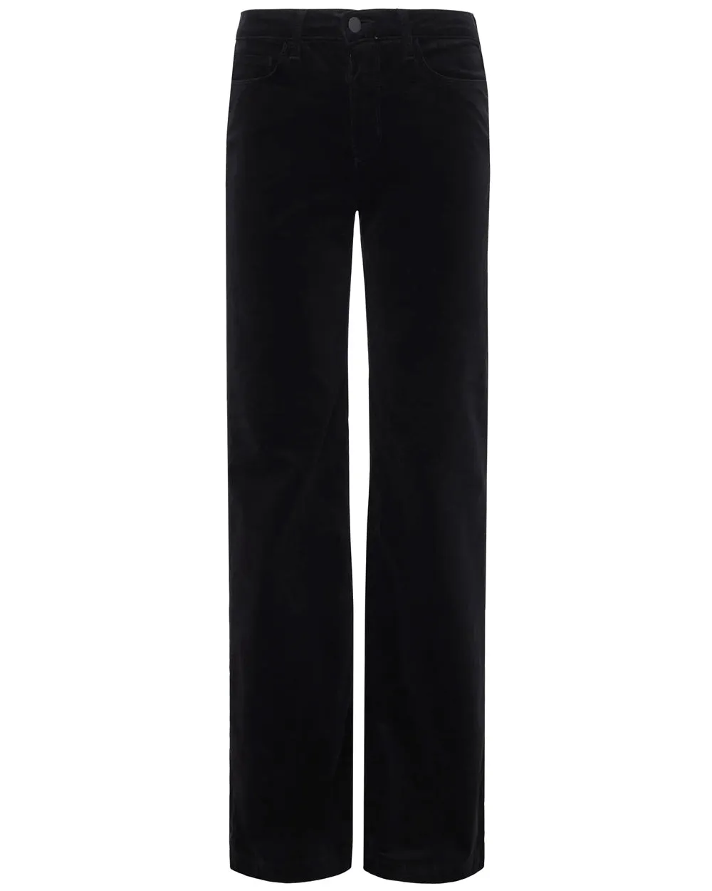 Selma High Rise Sleek Baby Bootcut Jean in Noir Coated