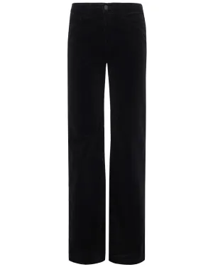 Selma High Rise Sleek Baby Bootcut Jean in Noir Coated