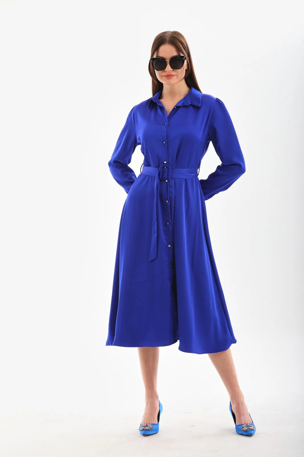 Silky simple dress