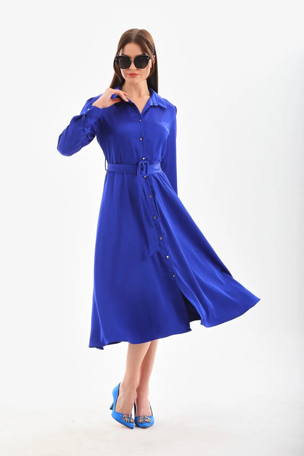 Silky simple dress