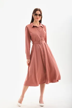 Silky simple dress