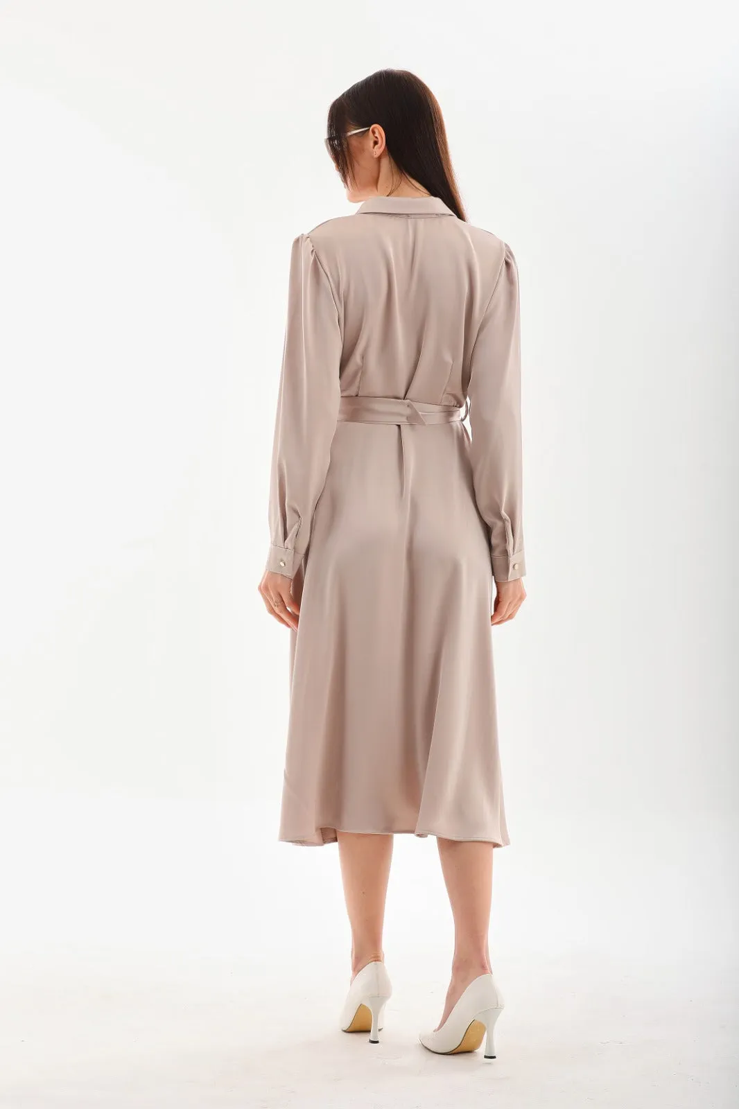 Silky simple dress