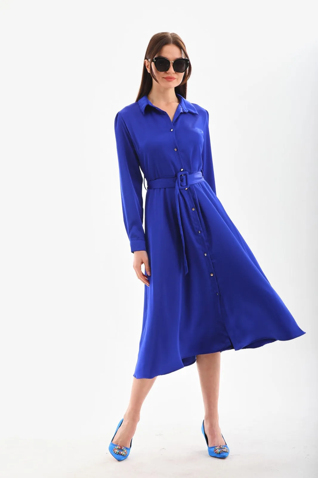Silky simple dress