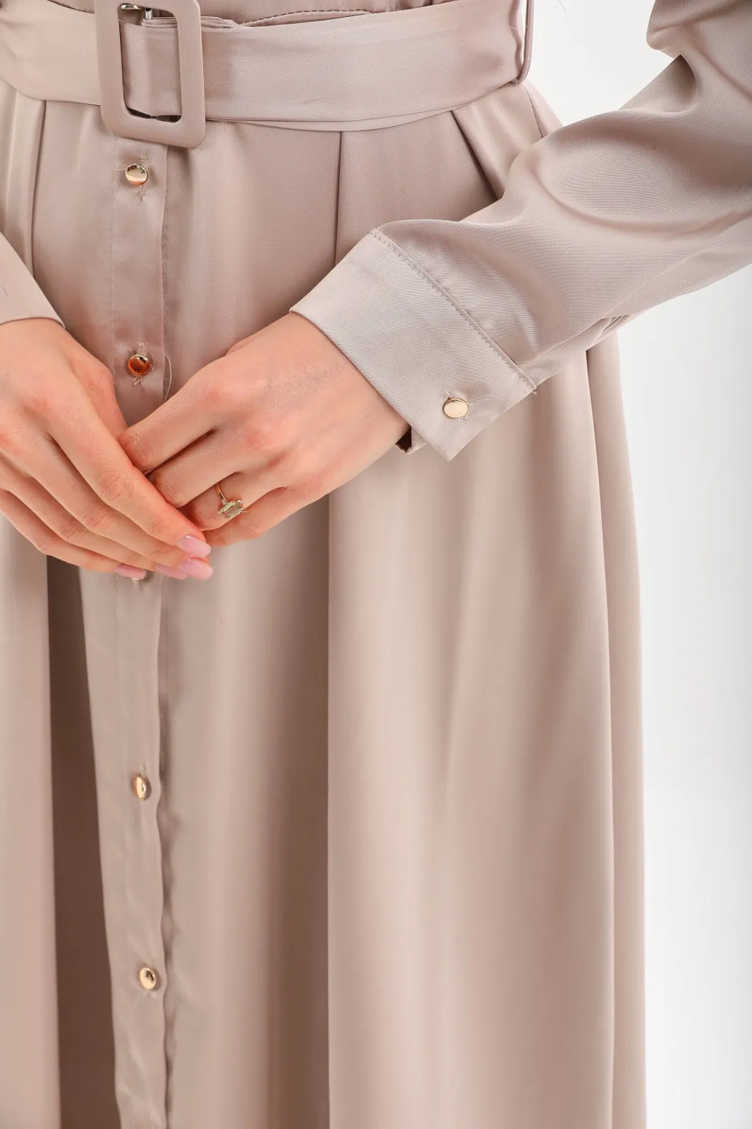 Silky simple dress