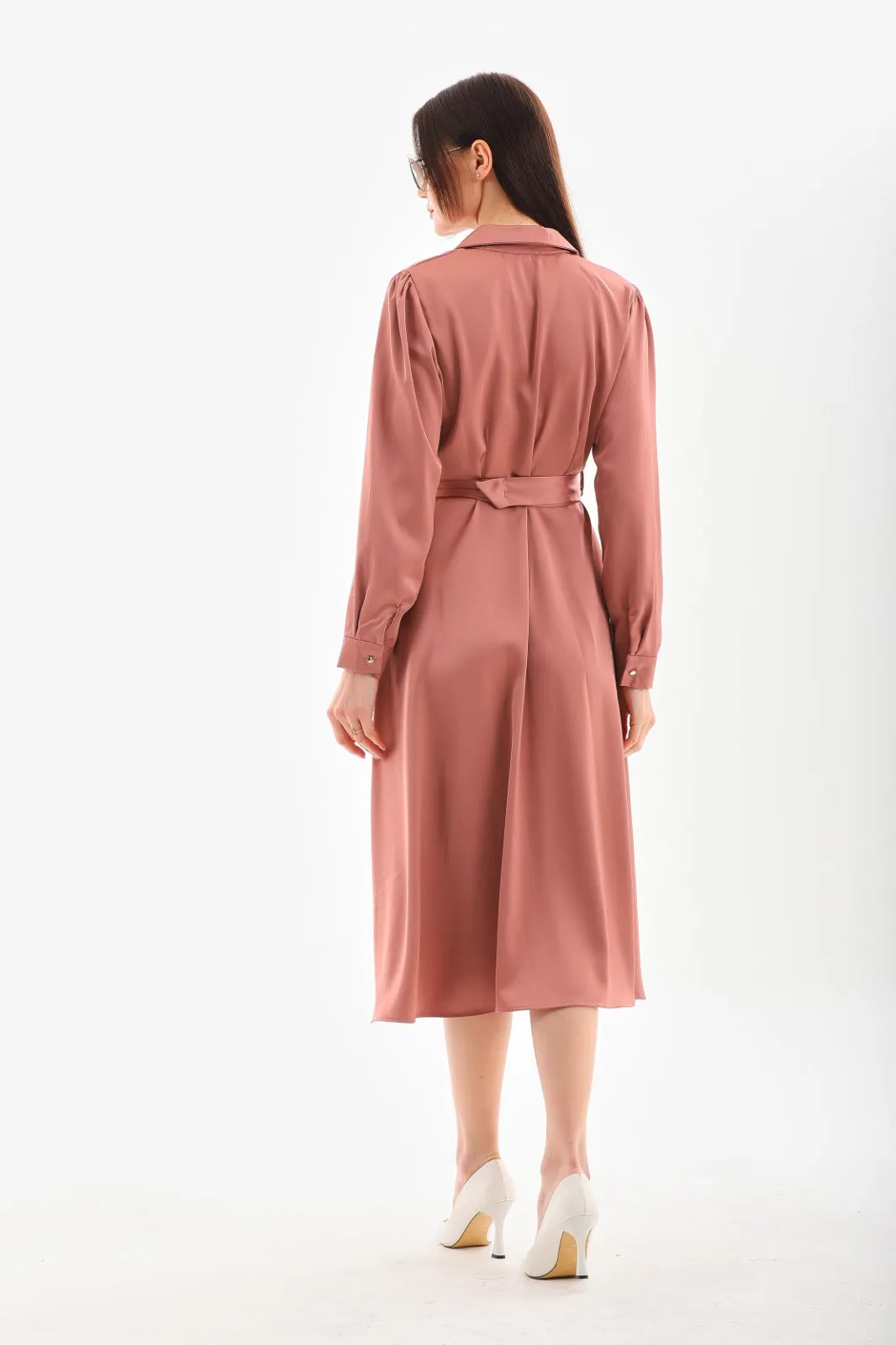 Silky simple dress