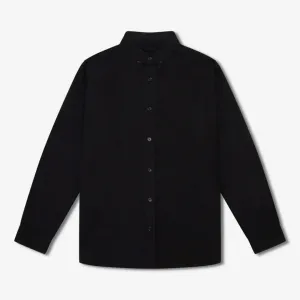 Simple | Oxford Long Sleeve Shirt | Black