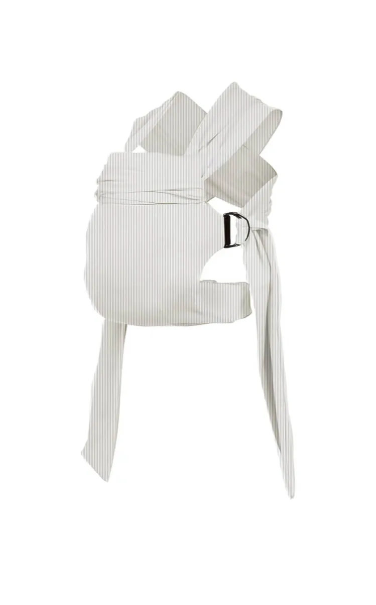 Simple Wrap | Oatmeal Stripe - Final Sale