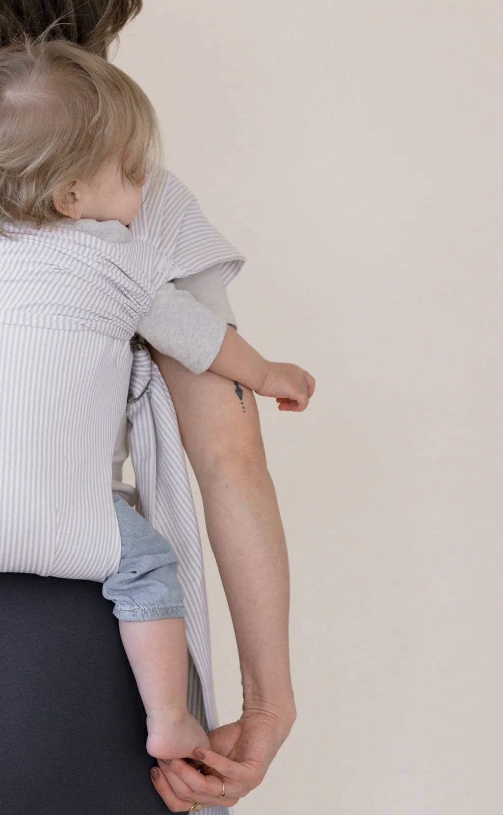 Simple Wrap | Oatmeal Stripe - Final Sale