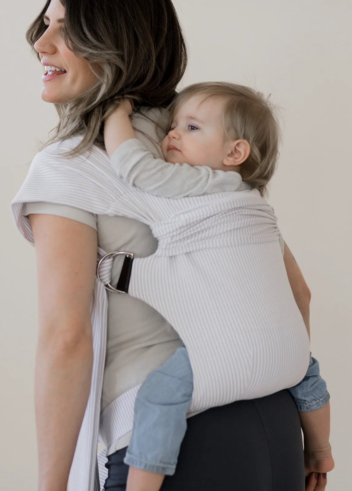 Simple Wrap | Oatmeal Stripe - Final Sale