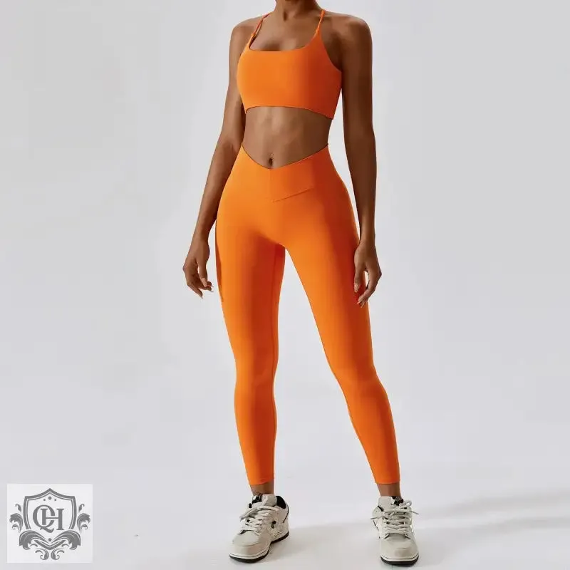 Sleek & Chic Nylon Yoga Suit