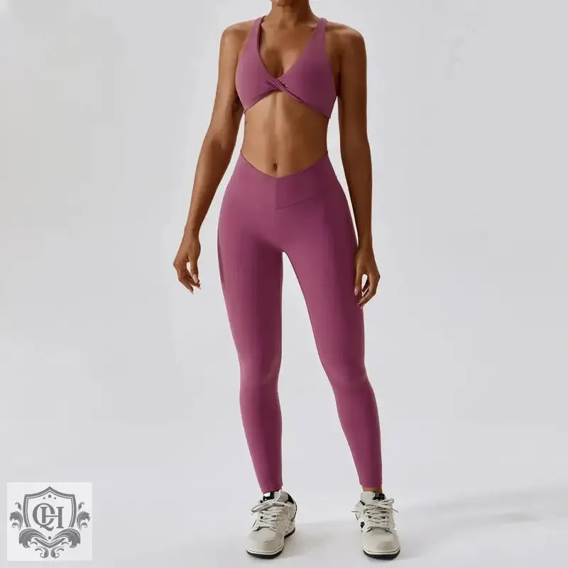 Sleek & Chic Nylon Yoga Suit