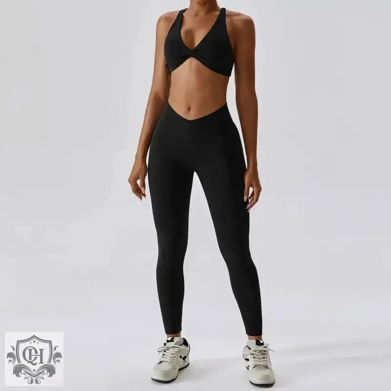 Sleek & Chic Nylon Yoga Suit
