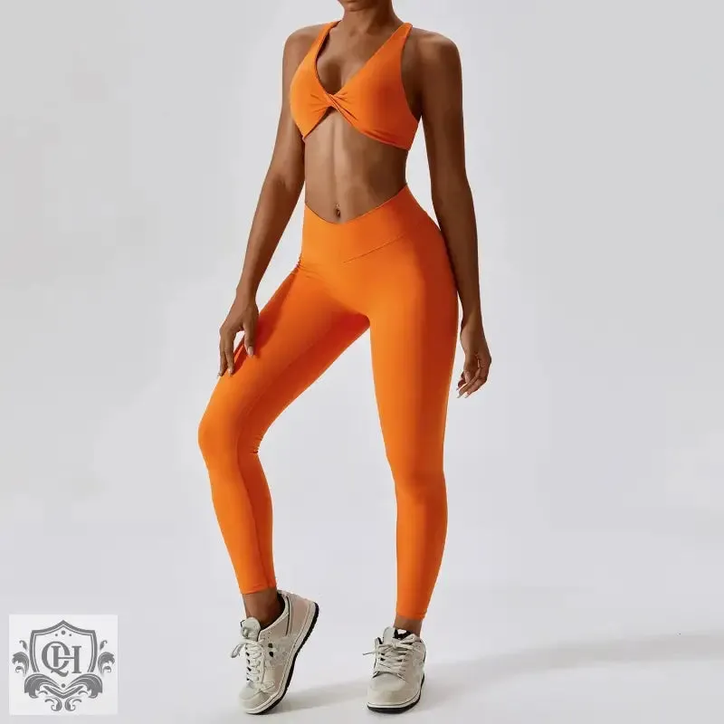 Sleek & Chic Nylon Yoga Suit