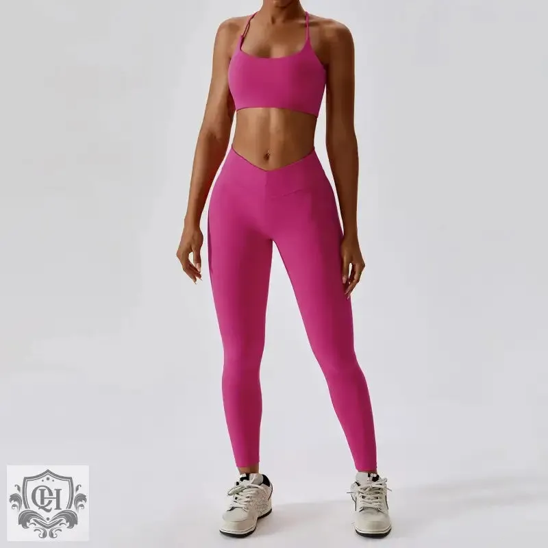 Sleek & Chic Nylon Yoga Suit