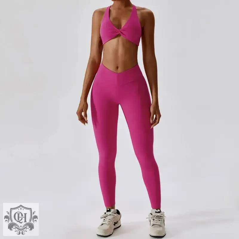 Sleek & Chic Nylon Yoga Suit