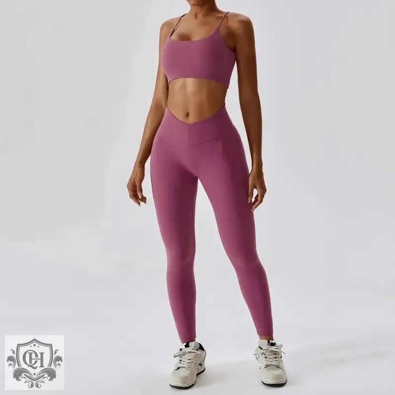 Sleek & Chic Nylon Yoga Suit