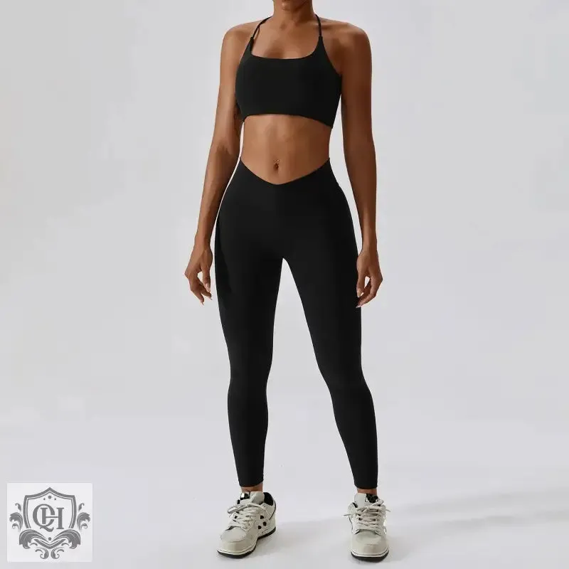 Sleek & Chic Nylon Yoga Suit