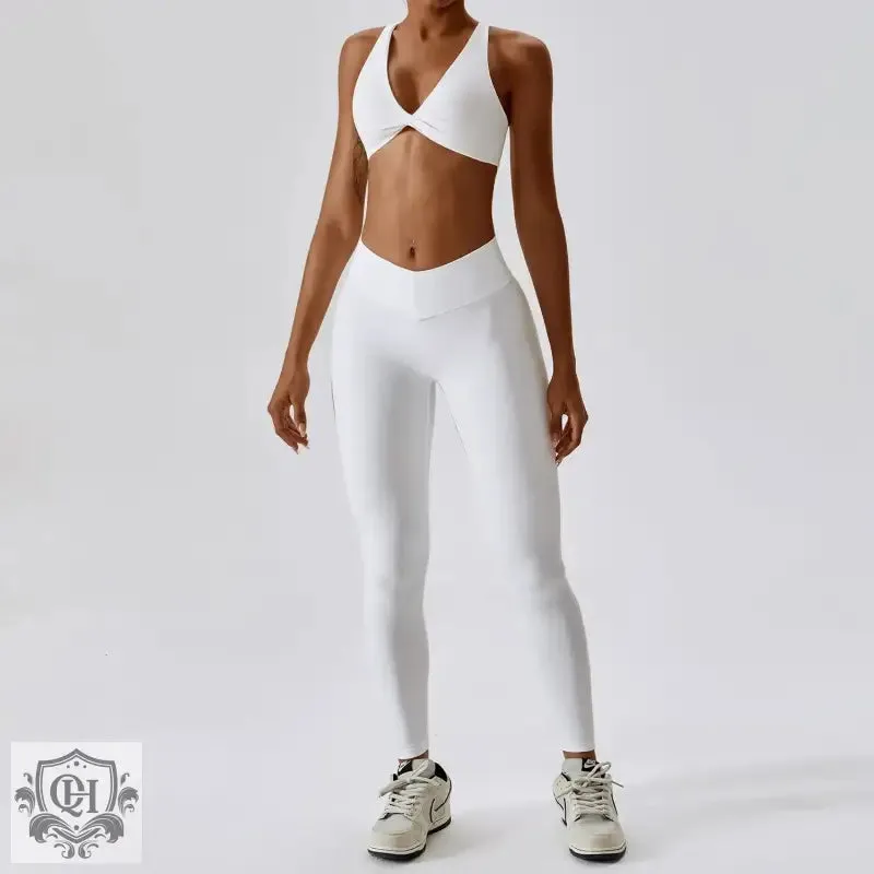 Sleek & Chic Nylon Yoga Suit
